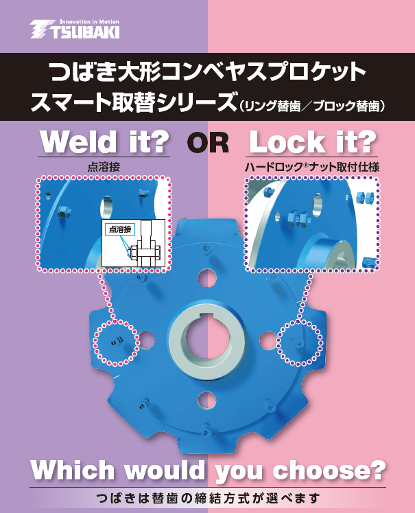 Presentamos la serie de piñones reemplazable inteligente para transportadores grandes HARDLOCK Nut.
