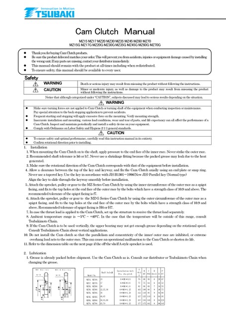 Embrague de leva serie MZ, MZ-G, MZ-C