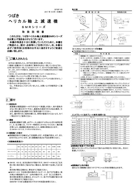 Reductor de eje helicoidal serie SMR (Productos descatalogados)