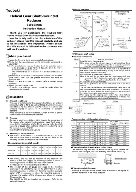 Reductor de eje helicoidal serie SMR (Productos descatalogados)
