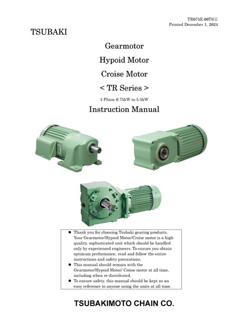 Compatible con motor estándar japonés (Motorreductor GMTR, motor hipoide HMTR, Motor Croise CSMR/HCMR)