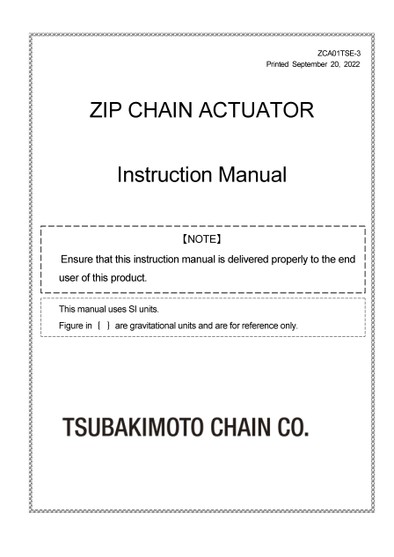 Actuador de cadena Zip ZCA