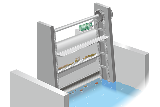 Cadena transportadora de gran tamaño