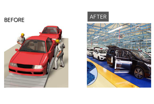 cadena modular plástica tipo BTH16, tipo WT6306-W