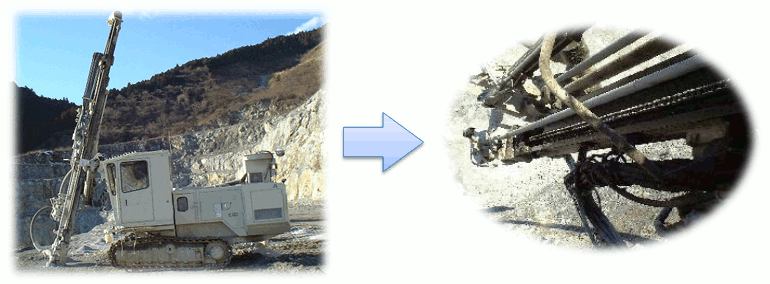 Perforadora de orugas autopropulsada