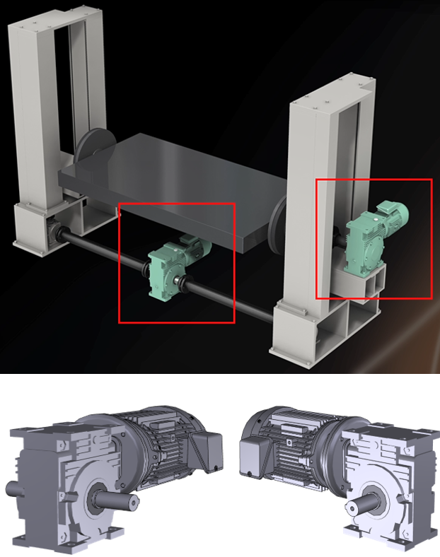 Dispositivo de elevación y rotación