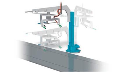 Instalación de unidades de piezas de automóviles