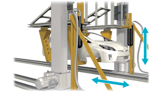 Equipo de transporte de automóviles