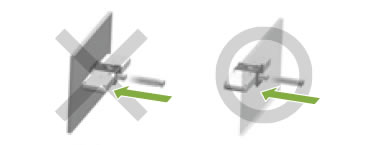 Instalación horizontal, tensión