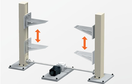 tipo síncrono de eje de transmisión
