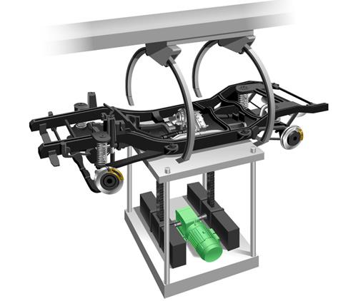 Dispositivo de elevación de bastidor de automóvil