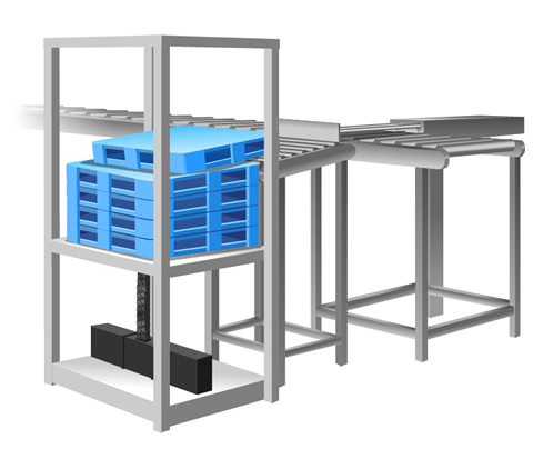 Dispositivo de apilamiento de palets