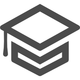 Icono de gorra universitaria