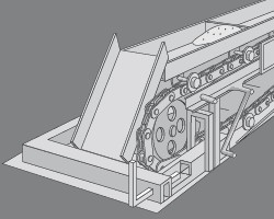 焼結鉱搬送パンコンベヤ